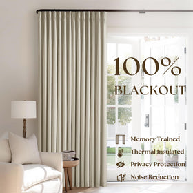 TWODRAPES linen-blend curtains texture for natural aesthetic