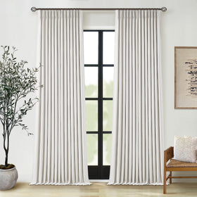 TWODRAPES living room privacy and light control in use