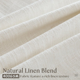 TWODRAPES linen curtains diffuse harsh sunlight while preserving natural illumination.