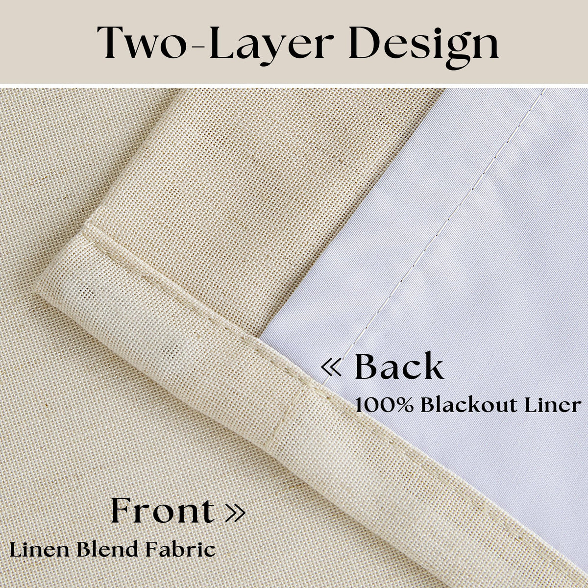 TWODRAPES memory-shape pleats stay tidy throughout the day