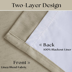 TWODRAPES noise-reduction layer in blackout curtains for calmer space