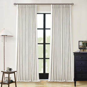 TWODRAPES linen curtain reduces noise and glare