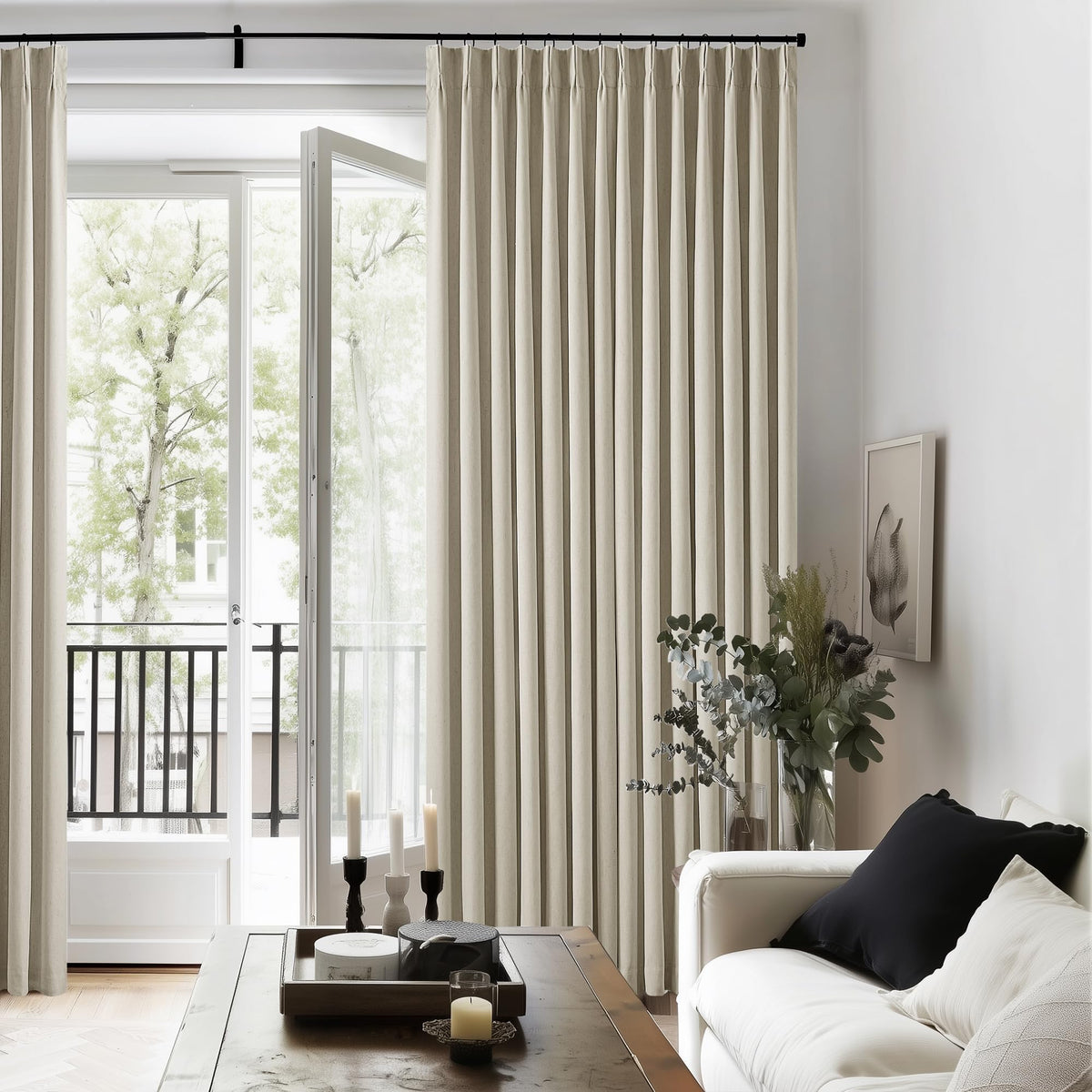 TWODRAPES nursery privacy curtains for daytime naps