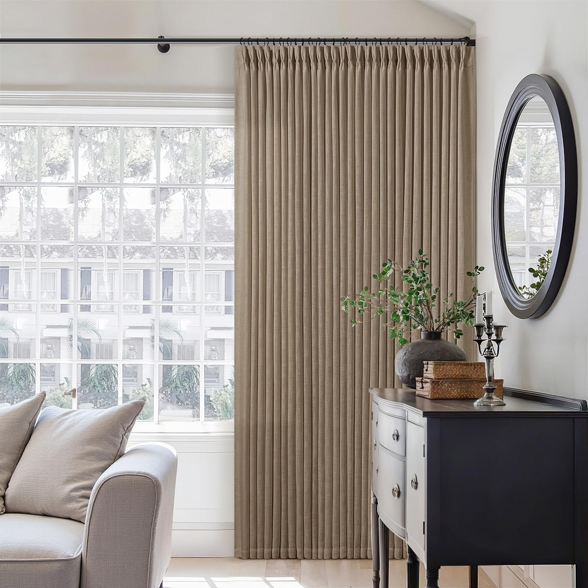 TWODRAPES two-panel 40x84 inch package includes all hardware