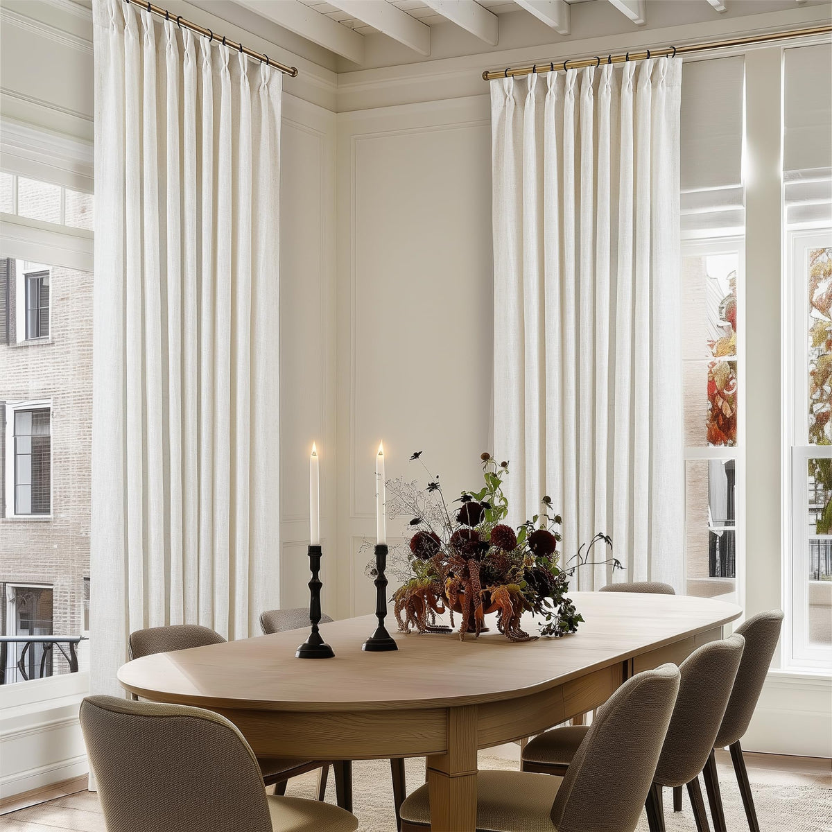 TWODRAPES ready-made package with hooks and rings included