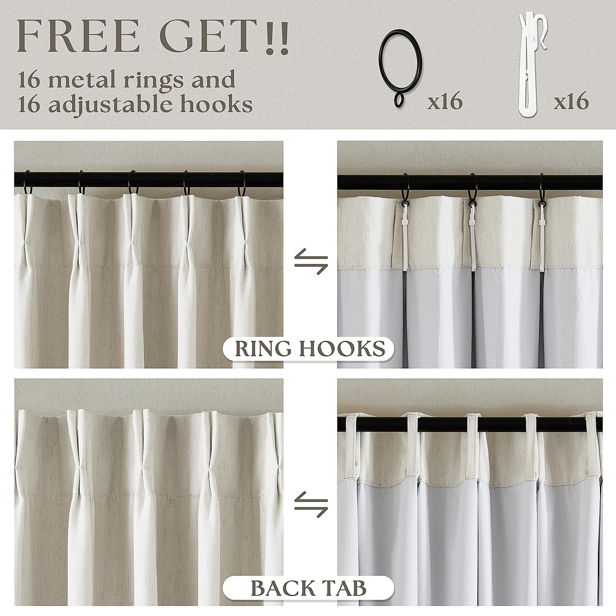 TWODRAPES thermal insulated curtains for improved comfort