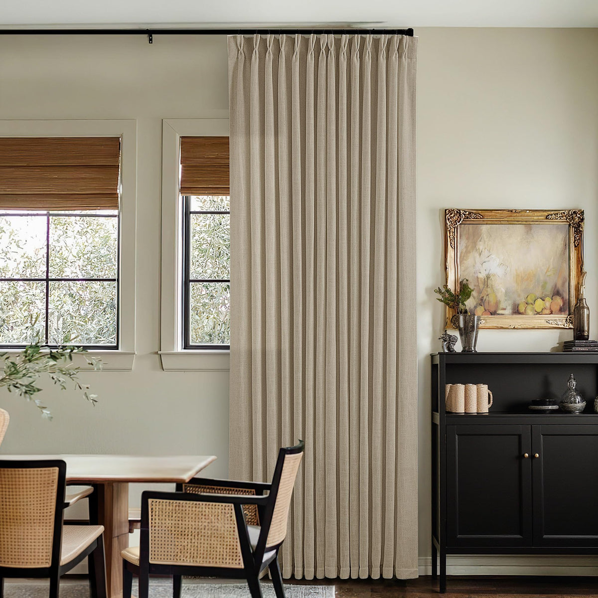 TWODRAPES track-compatible mounting offers flexible installation.