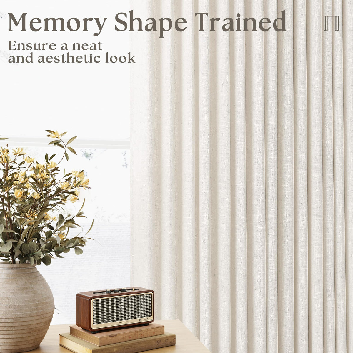TWODRAPES two-panel set ready with included hooks and rings