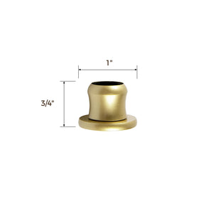TWOPAGES Gold outside-mount option for flexible wall mounting.