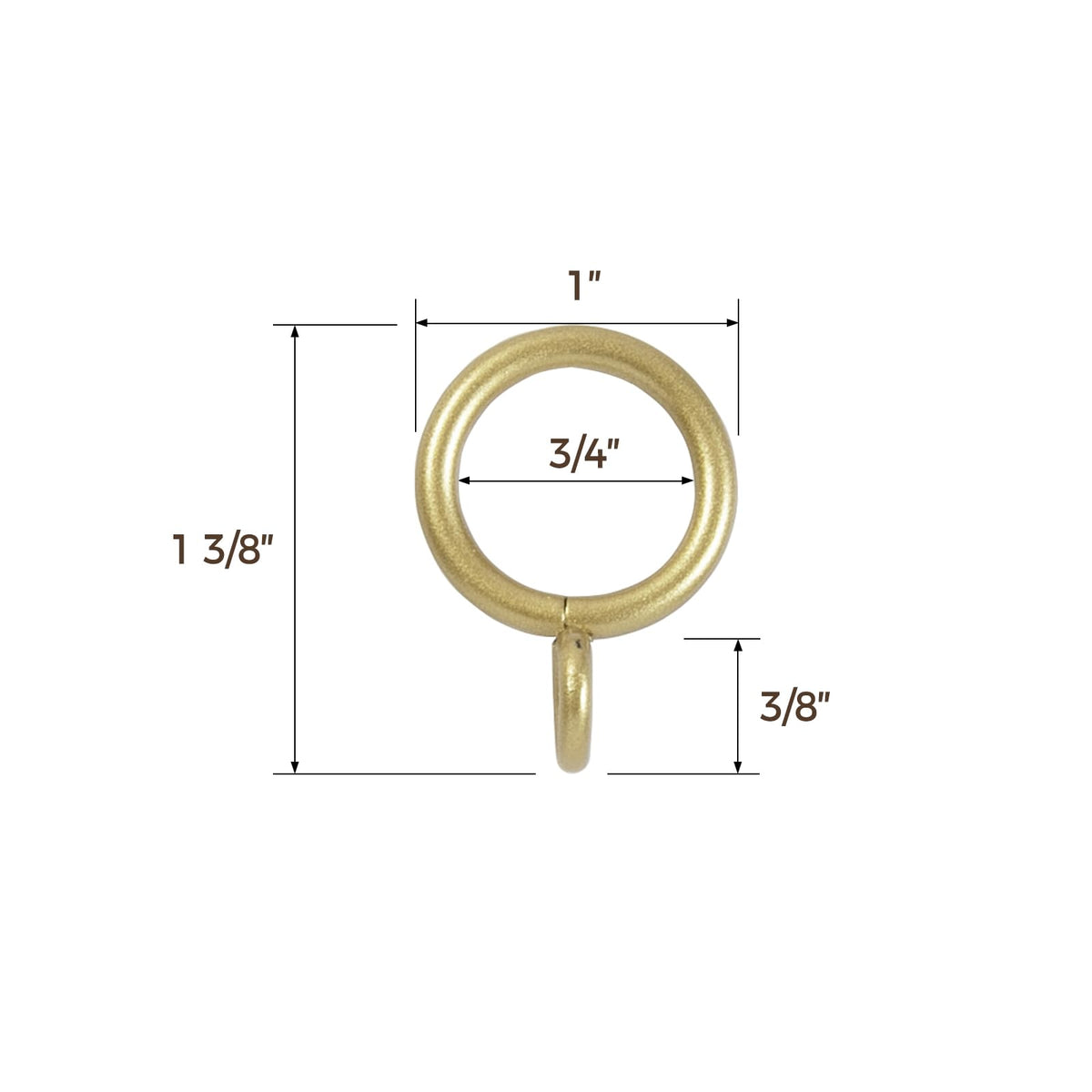 TWOPAGES Gold screw-mount hardware ensures sturdy, long-lasting installation.