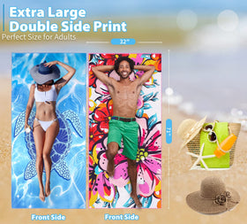 TwoYek microfiber towel sand-free surface helps keep sand at bay.