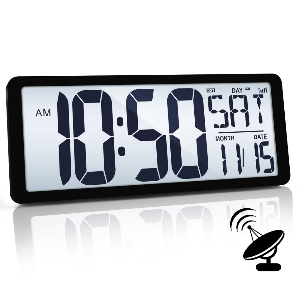 TXL Atomic Clock backlight for easy night viewing