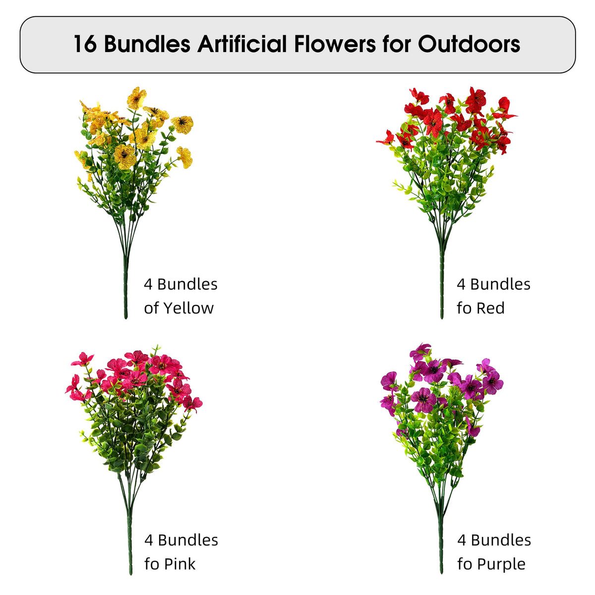 Txmasen pink daisy bundle brightens entryways with maintenance-free foliage.