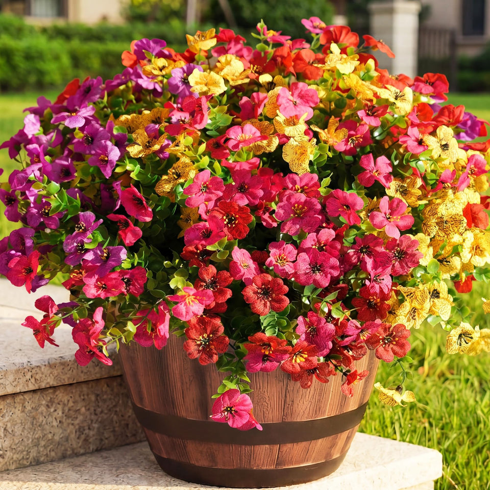 Txmasen purple daisy bundle adds UV-resistant color to outdoor porches.