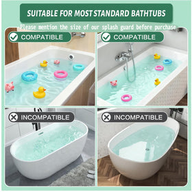 TYASDBA easy to install and folds flat for compact storage after baths.