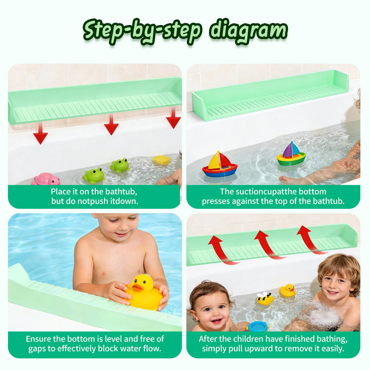 TYASDBA kids bathroom accessory adds order and calm to bath time.