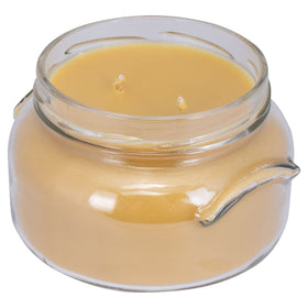 TYLER Fleur de Lis candle back label detail featuring scent notes.