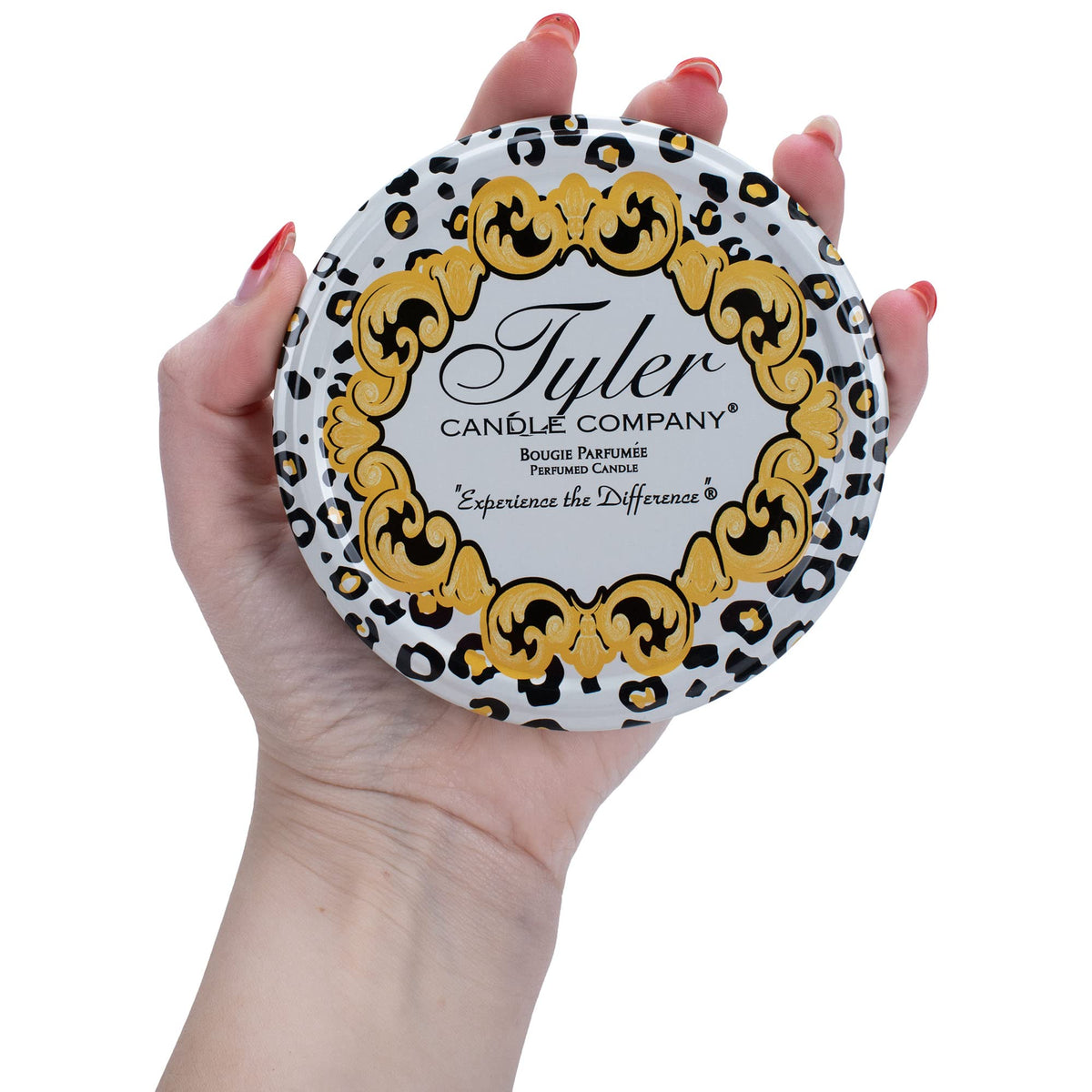 Tyler Candle Limelight 22oz candle demonstrates substantial burn time for gatherings.