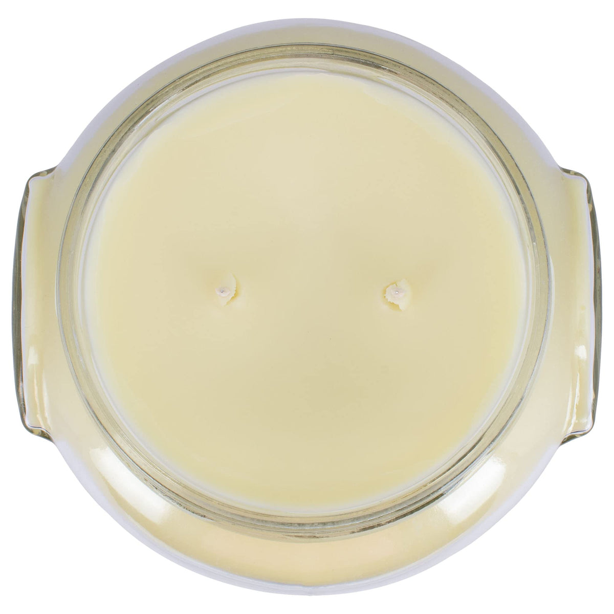 Tyler Candle Limelight wax closeup reveals clean burn and vibrant color.