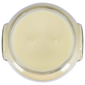 Tyler Candle Limelight wax closeup reveals clean burn and vibrant color.