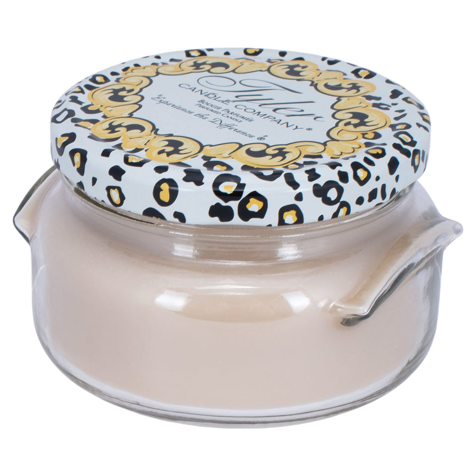 Tyler Candles Warm Sugar Cookie 2-wick jar for even burn and stronger fragrance.