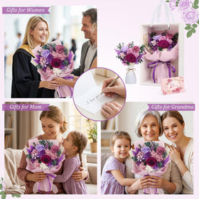 TYL&TYS Elegant white vase included for a sleek display.