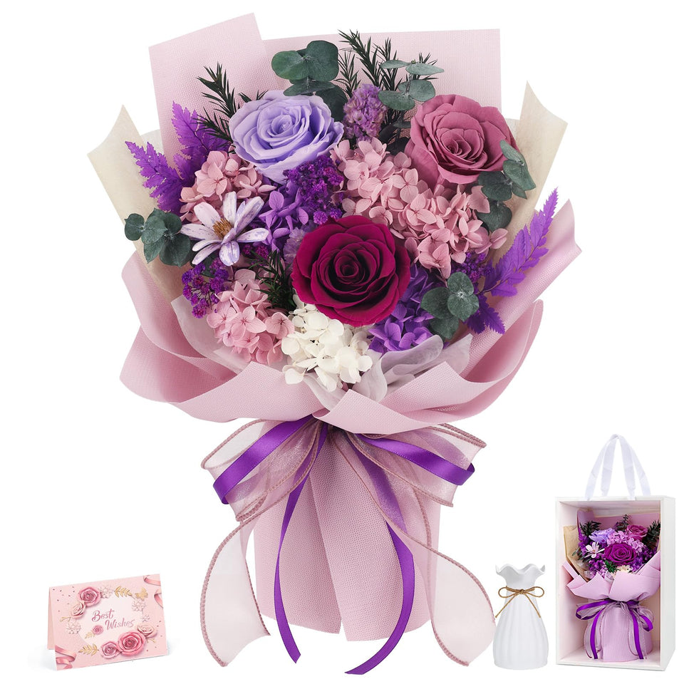 TYL&TYS Forever Rose bouquet ready to deliver, long-lasting elegance for special occasions.