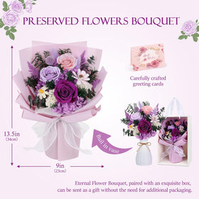 TYL&TYS Forever flowers with card; personalized message option.