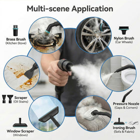 TYMAZ steam cleaner kitchen surfaces, tiles, and grout cleaning.