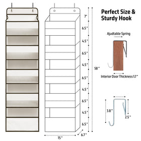 TYMENSH organizer reinforced stitching shows a stable frame for heavy items