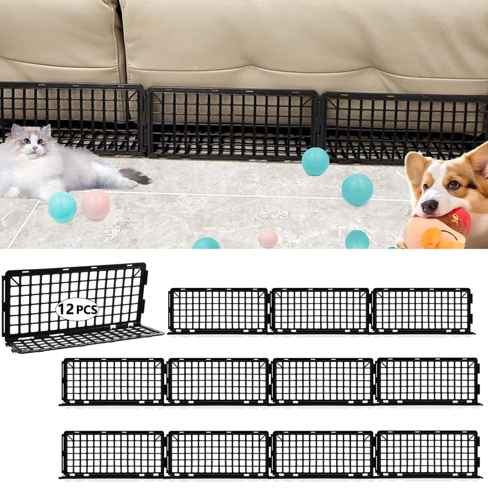 Typlhom under-couch blocker set protecting items from slipping under furniture