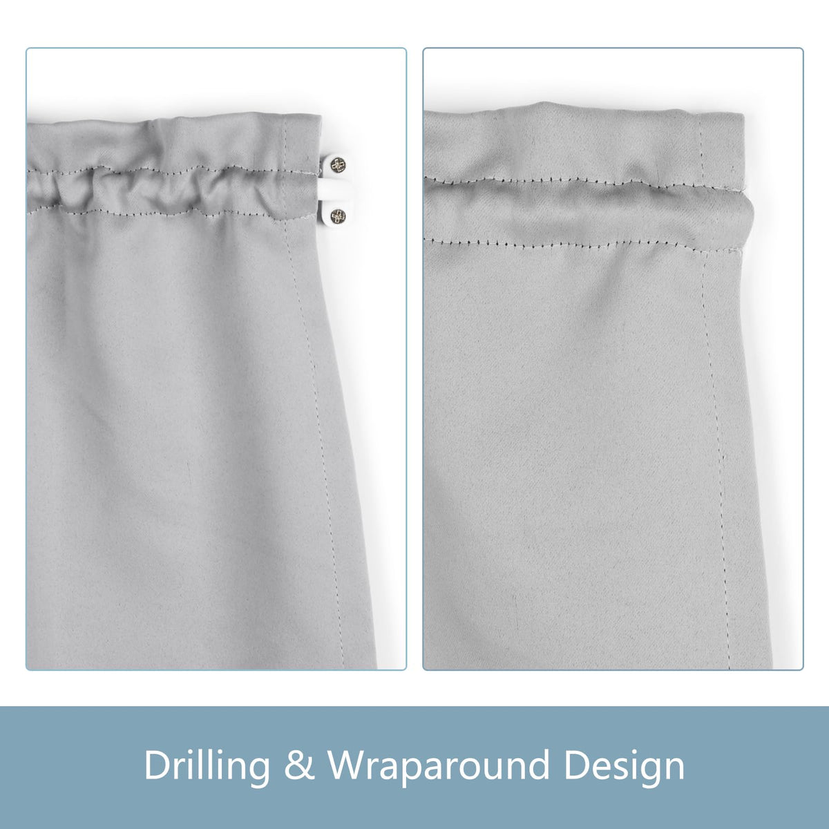 TYRON curved-end sash rod design guiding curtains neatly from end to end.