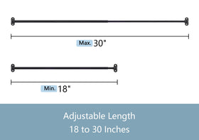 TYRON sash rod curved end design prevents snagging when drawing curtains.