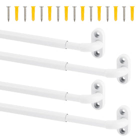 TYRON screwed sash rod 18-30 inch white; adjustable fit for lightweight curtains.