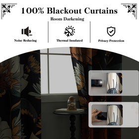 Tyrot curtains with 8 grommets for easy, secure hanging and a smooth drape.