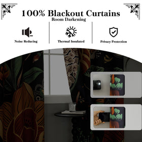 Tyrot blackout curtains grommets edge close-up emphasizing easy hanging and durability.