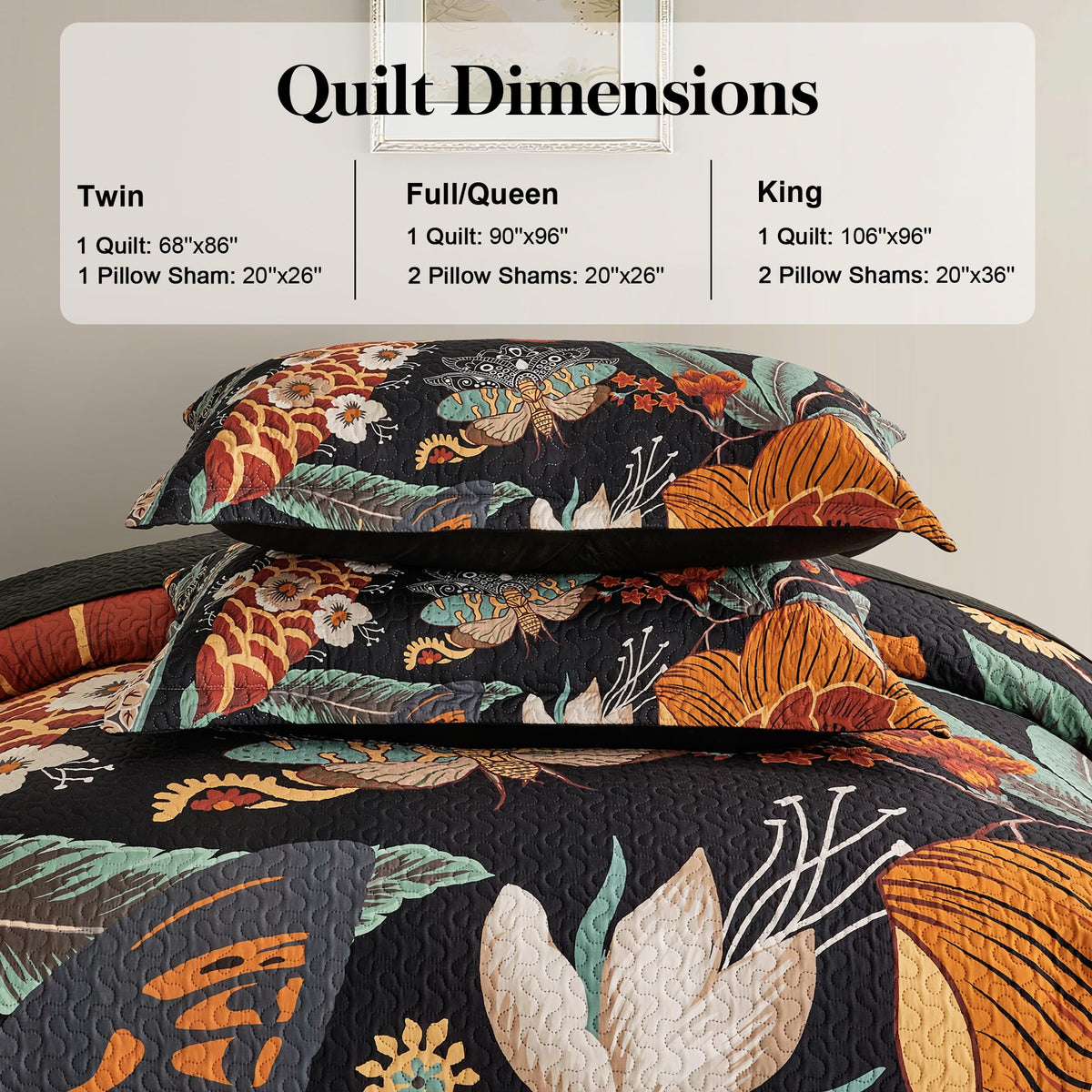 Tyrot easy-care quilt machine washable in cold water for hassle-free upkeep.