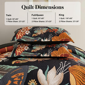 Tyrot easy-care quilt machine washable in cold water for hassle-free upkeep.