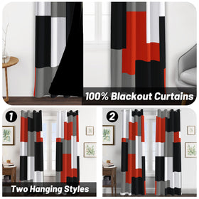 Tyrot geometric pattern curtains close-up showcase bold modern design