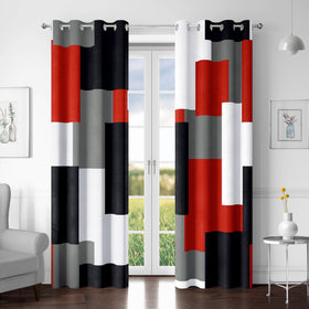 Tyrot red blackout curtains 52x84 panel setup blocks light for restful sleep