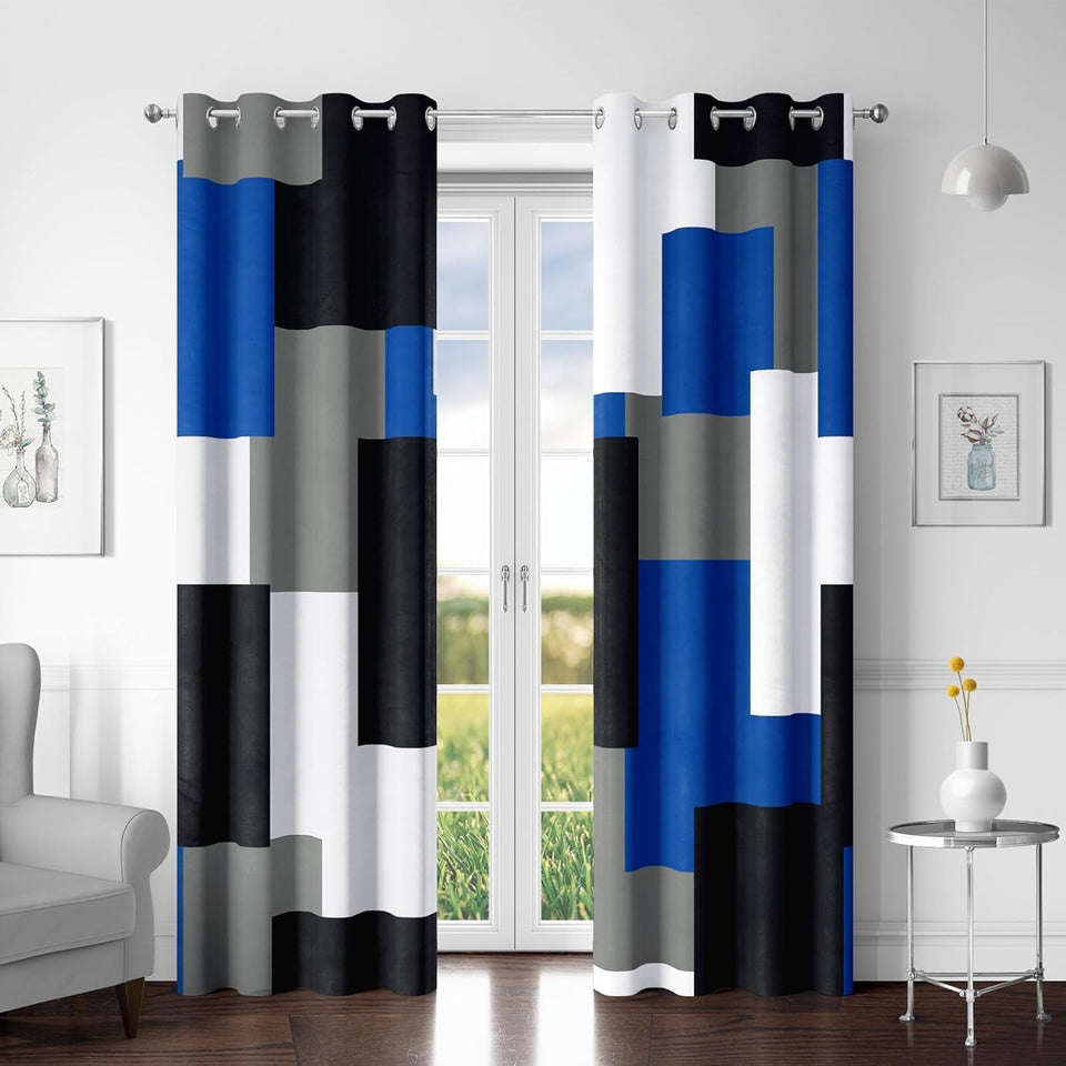 Tyrot Royal Blue blackout curtain panel for bedroom privacy