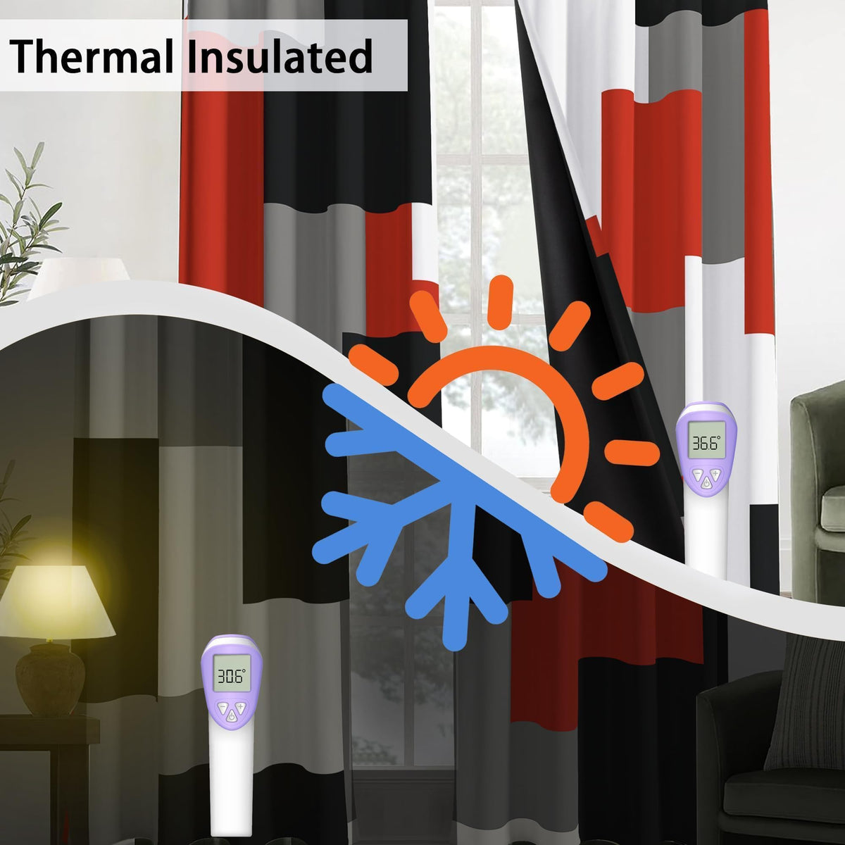 Tyrot thermal insulated curtains help regulate indoor temperature