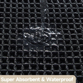 TYUU soft black waffle pattern close-up emphasizes comfort