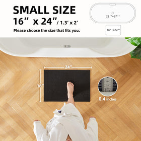 TYUU absorbent bath mat quickly dries after shower