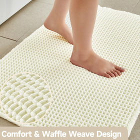 TYUU Absorbent Quick-Dry Bath Mat dries quickly after showers.