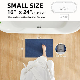 TYUU bath mat quick dry, absorbs water fast for a dry, comfy step.