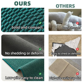 TYUU bathroom mat machine washable for easy cleaning and durability