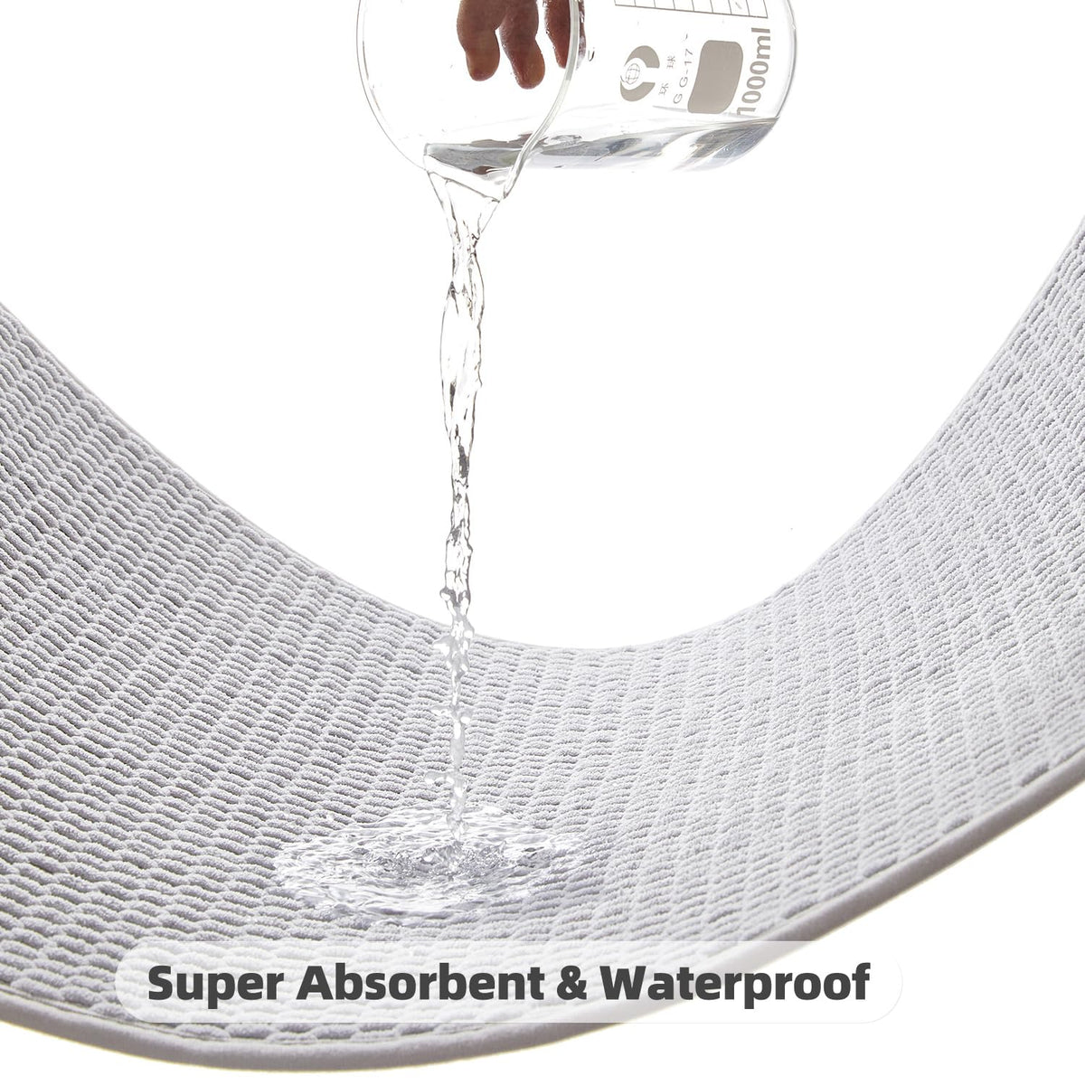 TYUU bathroom rug front-of-sink area for a soft step after washing