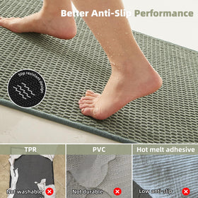 TYUU machine-washable bath mat for easy cleaning