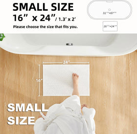 TYUU non-slip backing detail highlights natural rubber grip on smooth flooring.